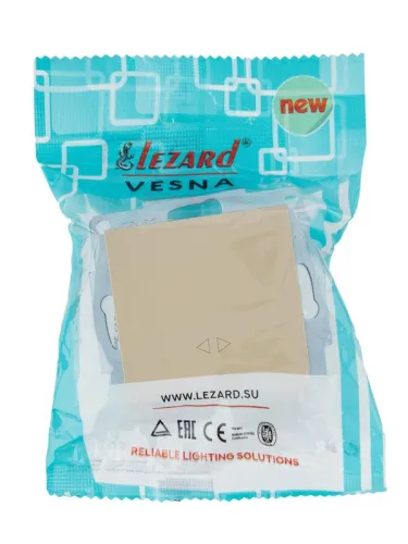 Выключатель промежуточный VESNA зол. LEZARD 742-3688-107 фото 2