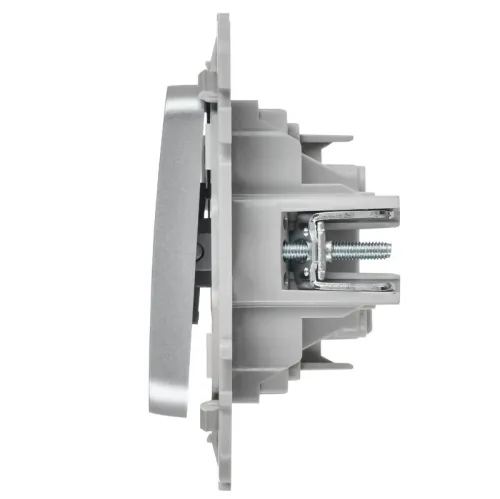 Выключатель 1-кл. СП FLITE ВС11-1-1-ФлА 10А с индикацией механизм алюм. IEK FI-V10-1-10-1-K47 фото 3