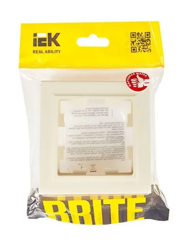 Рамка 1-м IP44 BRITE РУ-1-БрКр-44 беж. IEK BR-M12-44-K10 фото 5