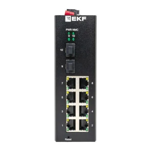 Коммутатор управляемый промышленный уровня L2 TSX-ML2-2GX/SFP-8GT 2 порта 1000Base-X SFP 8 портов 10/100/1000Base-T(X) RJ45 монтаж на DIN-рейку TSX EKF TSX-ML2-2GX/SFP-8GT фото 5