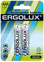 Аккумулятор AAA-600мА.ч Ni-Mh BL-2 1.2В (блист.2шт) Ergolux 12977