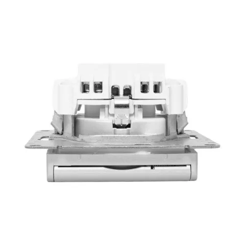 Розетка СП Эпика 16А IP44 с заземл. защ. шторки с крышкой механизм алюм. EKF UP1-SOA-111-44 фото 15