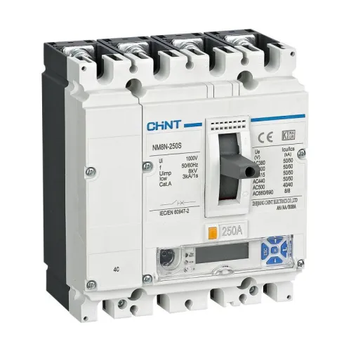 Выключатель автоматический 4п 32А 70кА NM8N-250Q EM с электр. расцеп. LCD (R) CHINT 271396