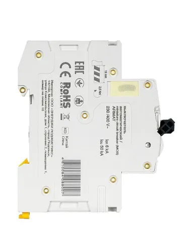 Выключатель автоматический модульный 3п C 6А M06N ARMAT IEK AR-M06N-3-C006 фото 7