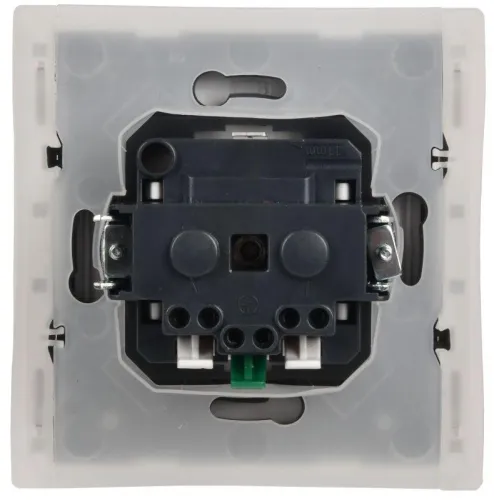Розетка СП FORTE&PIANO16А IP44 FP219 с заземл. защ. шторки с крышкой безвинт. крепл. бел. IEK FP-R16-16-1-44-K01 фото 3