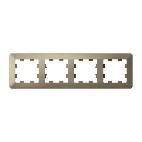 Рамка 4-м AtlasDesign Air шампань/дым. черн. SE ATN220504 фото 2