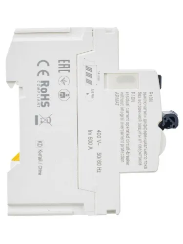 Выключатель дифференциального тока (УЗО) 4п 40А 300мА тип A ВДТ R10N ARMAT IEK AR-R10N-4-040A300 фото 7