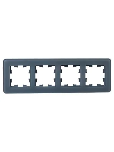 Рамка 4-м BRITE РУ-4-2-Бр стекло графит RE IEK BR-M42-G-41-K53 фото 3