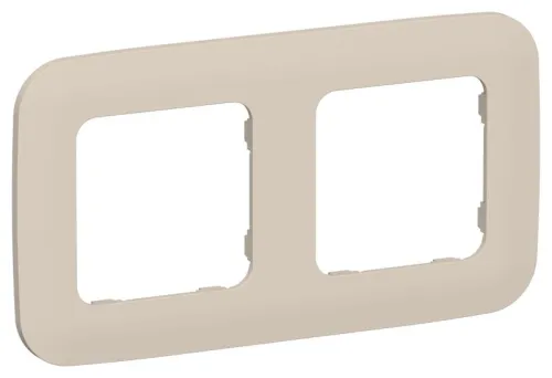 Рамка 2-м СП FLITE РУ-2-А-ФлЛ льняной IEK FI-M22-31-20-K88