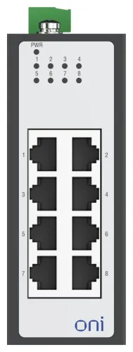 Коммутатор промышленный неуправляемый ISU-430 Ethernet 8 портов 10/100BaseT разъем RJ45 24В AC/12/24/48В DC с резервированием ONI ISU-430-8FE0000000000 фото 2