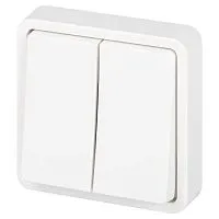 Выключатель Эксперт 11-1524-01 двойн. IP55 10АХ-250В СУ бел. Эра Б0063271