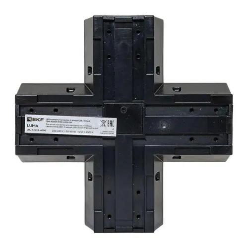 Коннектор фигурный для светодиодных линейных светильников ДБО-X черн. 12Вт 4000К IP20 LUMA EKF LBL-X-12-B-4000 фото 5