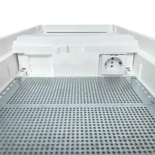 Щит комбинированный встраив. Nova 2 DIN-рейки + 2 монтаж. платы 4 габарит IP41 с метал. перфорированной дверью EKF nv-cb-pmd-2+2 фото 2