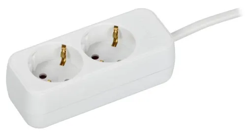 Удлинитель 2х3м 10А У02 ПВС 3х1 бел. UMA IEK UM-YP10-10-02-03-Z-K01