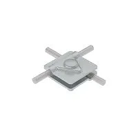 Соединитель универсальный 2USM-D5-10 TD для прутка d5-10мм с 2 пластинами 40х40мм сталь термодиффузион. цинк. КМ MA0282