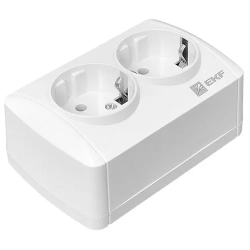 Розетка 2-м ОП Владивосток 16А IP44 с заземл. EKF EQR16-129-30-54 фото 3