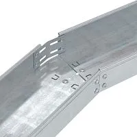 Угол для лотка горизонтальный изменяемый 0-45град. 300х80 CPO цинк-ламель DKC 36016HDZL