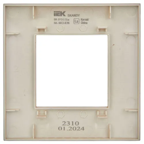 Рамка 1-м SKANDY SK-F01Sa песочн. IEK SK-M12-K98 фото 4