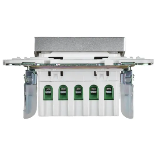 Кнопка звонка SKANDY 10А SK-V17S для отелей с индикацией серебр. IEK SK-V14-2-10-K23 фото 5