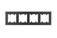 Рамка 4-м Karea LINE STAR дым. металлик Makel 86050704