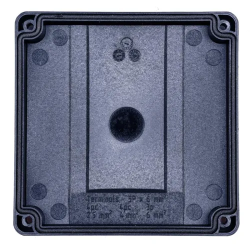 Коробка распределительная 110х110х67мм IP 65 в компл. с клеммным рядом 5х6кв.мм 41А черн. EXTHERM Extherm JB-60-BL фото 3