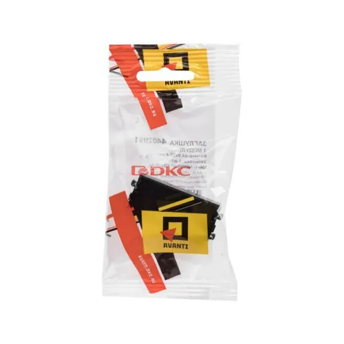 Заглушка 1мод. Avanti "Черный квадрат" модульная DKC 4402991 фото 3