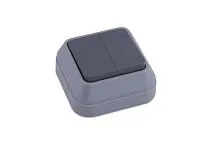 Выключатель 2-кл. ОП IP20 сер. Makel 45003