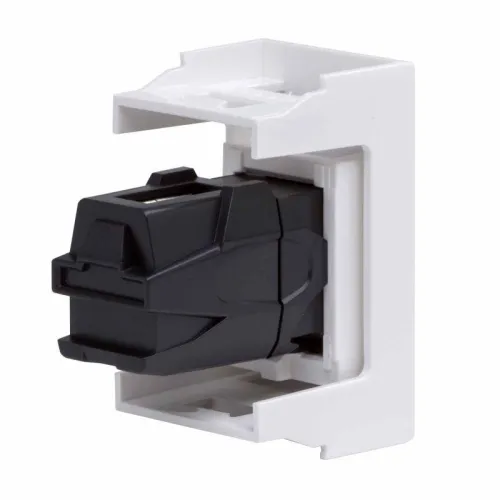 Розетка USB 1-м 1мод. Viva USB 2.0 бел. DKC 42018 фото 2