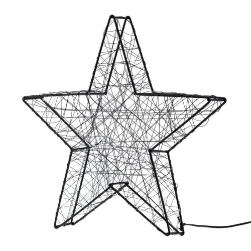 Фигура Металлическая 3D "Звезда" 35см питание 3хAA (не в компл.) тепл. бел. Neon-Night 513-706 фото 2