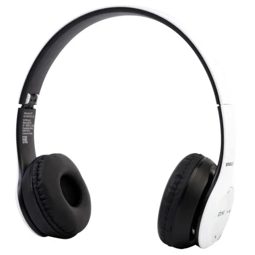 Наушники накладные с микрофоном беспроводные ELX-BTHP01-C01 FM MP3 коробка бел. ERGOLUX 15356 фото 4