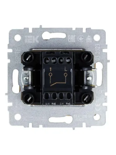 Выключатель 1-кл. СП BRITE ВС10-1-0-БрКр 10А механизм беж. IEK BR-V10-0-10-K10 фото 5