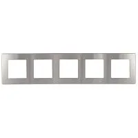 Рамка 5-м 12-5105-03 сатин алюм. Эра Б0052541