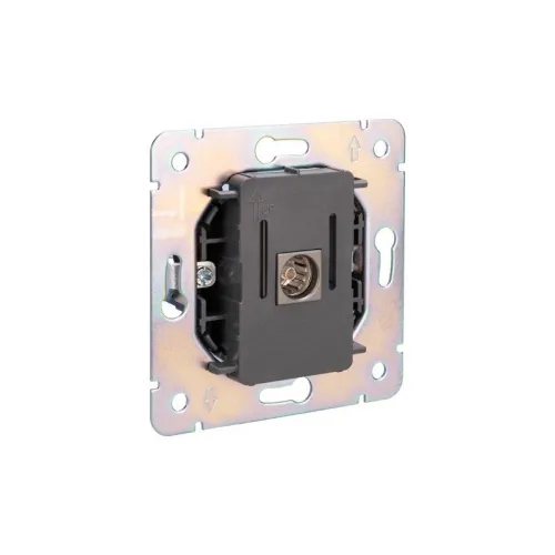 Розетка телевизионная TV СП ROUND MIELE титан Kranz KR-78-0723-2 фото 7