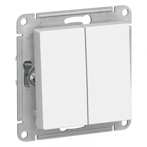Переключатель проходной 2-кл. СП AtlasDesign 10А IP20 (сх. 6/2) 10AX механизм бел. SE ATN000165