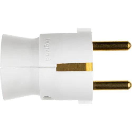 Вилка электрич. каб. Helium 16А 2P+E прямая бел. Leg 050187 фото 2