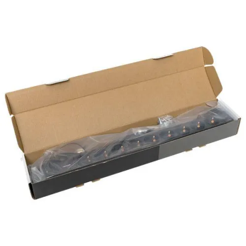 Блок PDU TERACOM PRO 19дюйм 1U 16А/250В 9 роз. Schuko шнур 2м 3х1.5кв.мм вилка Schuko корпус пластик черн. EKF TRP-HPD-PL-16A-9SH-2MSH фото 7