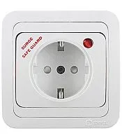 Розетка с сетевым фильтром с заземл. и с защитой от детей Mimoza бел. Makel 14002139K