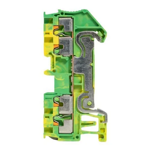 Колодка клеммная пружинная 1.5 Push-in 4 вывода земля EKF PIT-1.5-4-pe фото 7