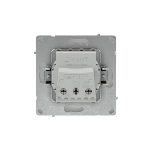 Розетка силовая KANT 2P+E без шторки бел. магнолия DKC 7000033 фото 2