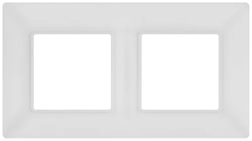 Рамка 2-м Elegance 14-5002-01М для розеток и выключателей матов. бел. Эра Б0065814