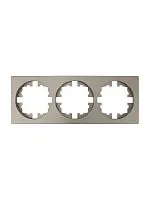 Рамка 3-м OSEN горизонт. квадрат титан LEZARD 743-3700-148