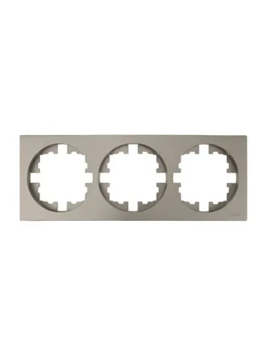 Рамка 3-м OSEN горизонт. квадрат титан LEZARD 743-3700-148