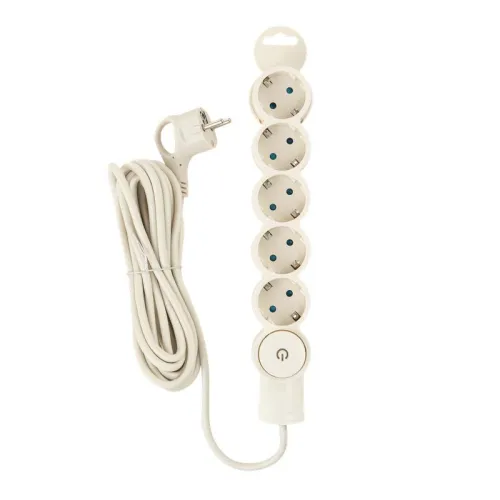 Фильтр сетевой 5х5м с/з с выкл 2кВт 10А/2 сл. кость Duwi 32573 4 фото 2