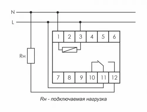 Реле времени PCA-512 8А 230В 1 перекл. IP20 задержка выключ. монтаж на DIN-рейке F&F EA02.001.001 фото 2