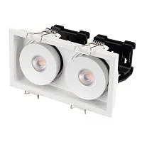 Светильник светодиодный CL-SIMPLE-S148x80-2x9W Warm3000 WH 45 deg IP20 металл Arlight 026876