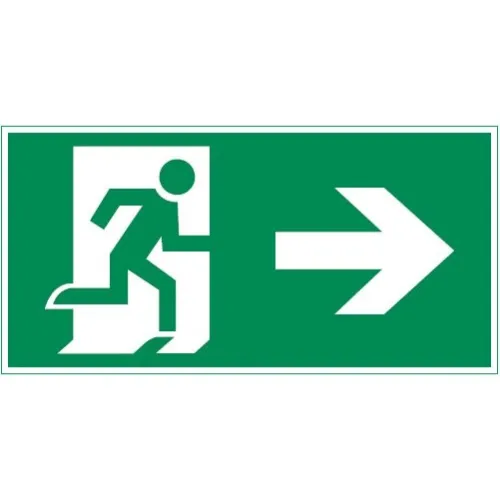 Знак "ФИГУРА / СТРЕЛКА ВПРАВО" 240х120мм для аварийно-эвакуационного светильника IP65 VARTON V5-EM03-60.003.114