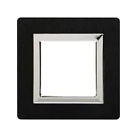 Рамка 1-м 2мод. Avanti алюм. черн. DKC 4402832