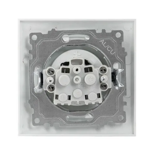 Розетка 1-м СП Валенсия 10А IP20 без заземл. защ. шторки бел. PROxima EKF EWR10-022-10 фото 2