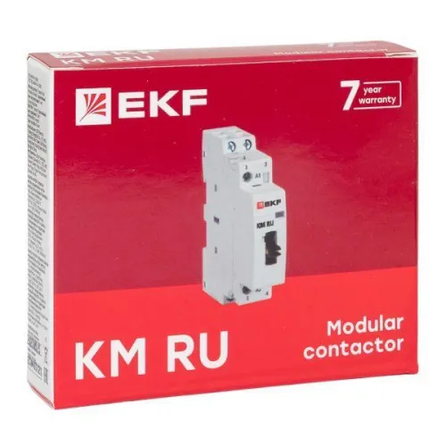Контактор модульный КМ РУ 25А 1NO+1NC (1 мод.) PROxima EKF km-1m-25-11 фото 8