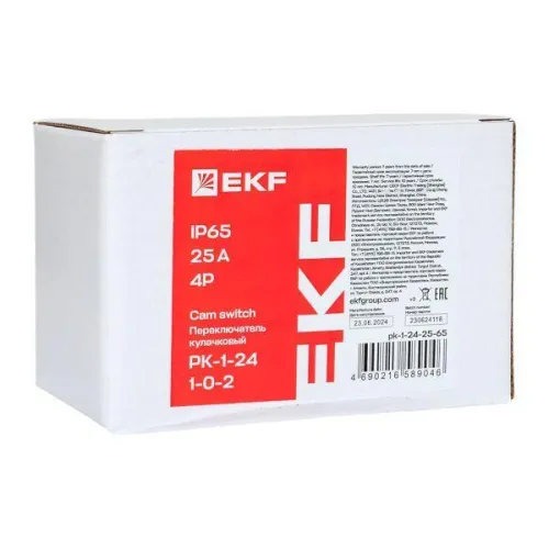 Переключатель кулачковый ПК-1-24 4п 25А "1-0-2" IP65 EKF pk-1-24-25-65 фото 10